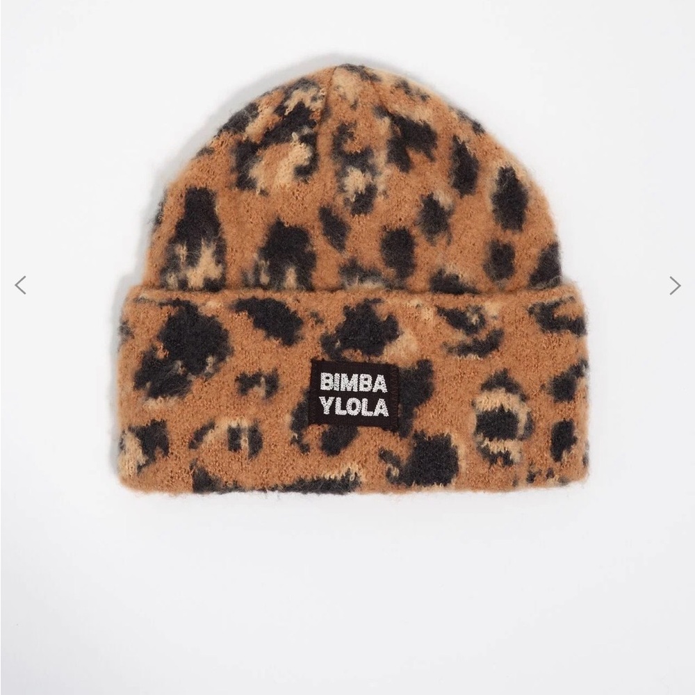 Leopard Print Beanie - Brown